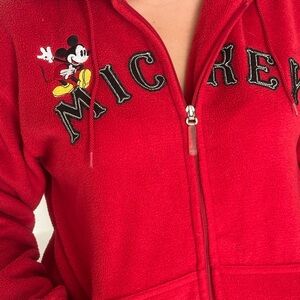 Disney Vibrant Red Fleece Jacket hoodie 🎁🎉🎉🎉🎁🎁🎁🎁🎁